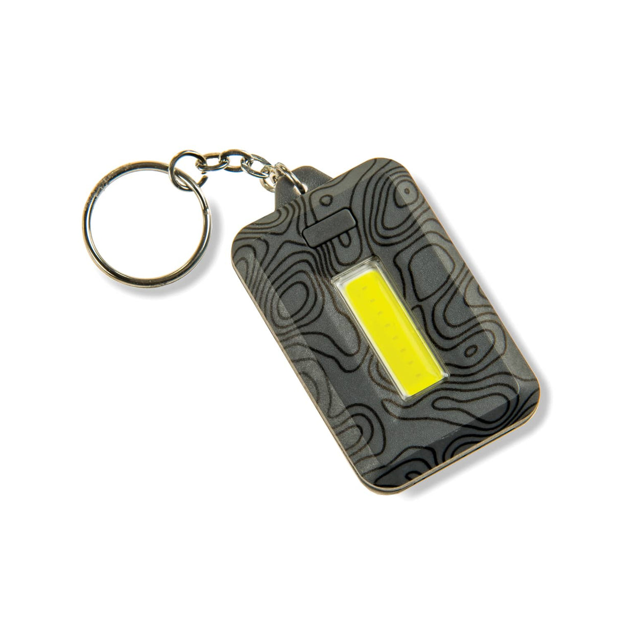 Carson 120-Lumen COB LED Keychain Flashlight with Stainless Steel Keyring, Gray, KL-10GY