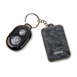 Carson 120-Lumen COB LED Keychain Flashlight with Stainless Steel Keyring, Gray, KL-10GY