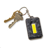 Carson 120-Lumen COB LED Keychain Flashlight with Stainless Steel Keyring, Gray, KL-10GY