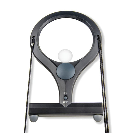 Carson LumiCraft LED Lighted Hands-Free 2x Magnifier with 4x Spot Lens and Neck Cord