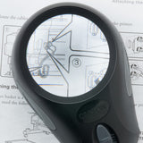 Carson LumiLoupe Ultra 5x LED Lighted Stand Loupe Magnifier with 3 Brightness Settings