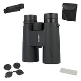 Carson Makalu 10x42 Full-Size Roof-Prism Binoculars with Strap, Pouch, Caps, and Cleaning Cloth for Birding, Hiking, and Outdoor Use