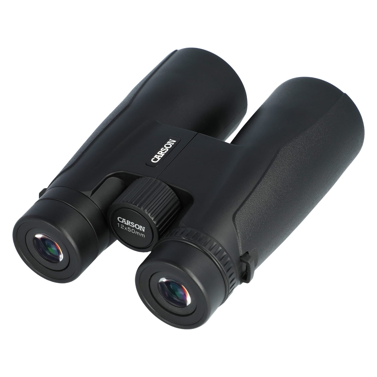 Carson Makalu 12x50 Full-Size Roof-Prism Binoculars with Strap, Pouch, Caps, and Cleaning Cloth for Birding, Hiking, and Outdoor Use