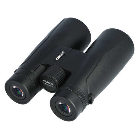Carson Makalu 12x50 Full-Size Roof-Prism Binoculars with Strap, Pouch, Caps, and Cleaning Cloth for Birding, Hiking, and Outdoor Use