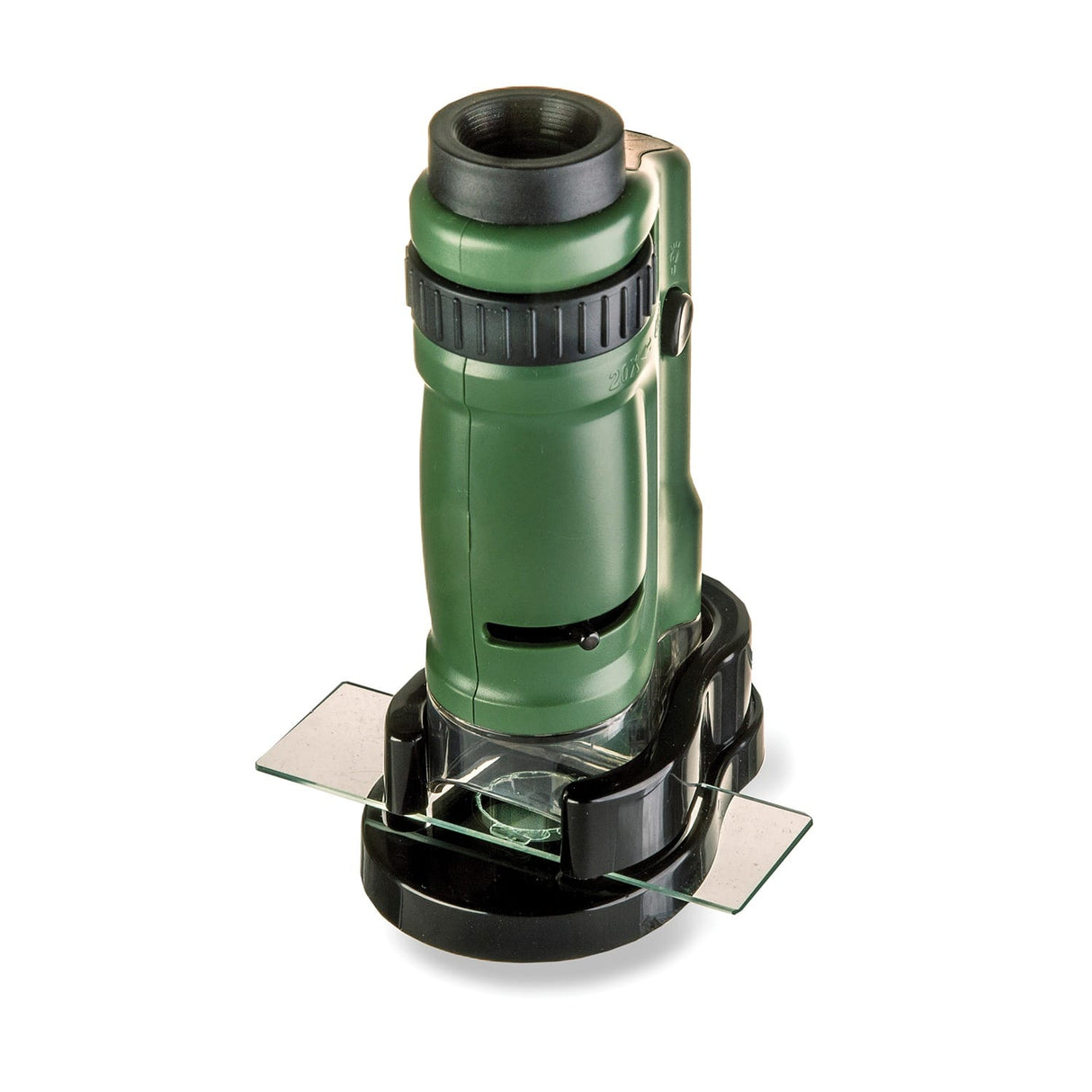Carson MicroBrite 20x–40x Zoom Pocket Microscope with Built-in LED