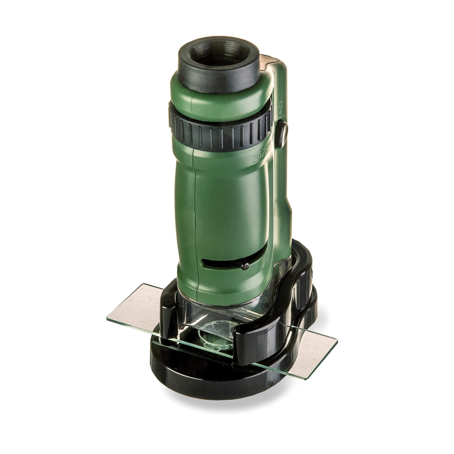 Carson MicroBrite 20x–40x Zoom Pocket Microscope with Built-in LED