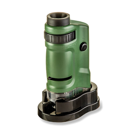 Carson MicroBrite 20x–40x Zoom Pocket Microscope with Built-in LED