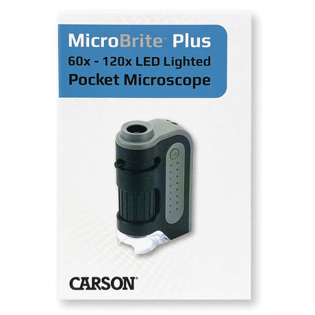 Carson MicroBrite Plus 60x–120x LED Pocket Microscope