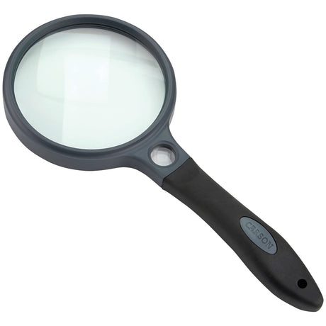 Carson SureGrip 2x Soft-Grip Magnifier with 11.5x Spot Lens