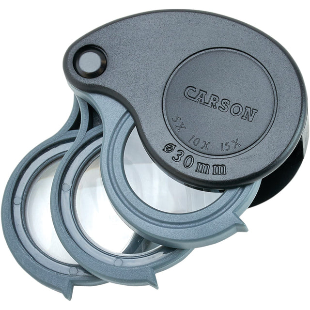 Carson TriView 5x–15x Folding Magnifier