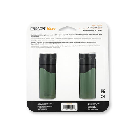 Carson Wildcat Series Kid’s 7x18-mm Lightweight HD Focus-Free Binoculars