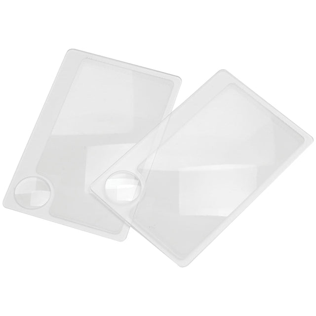 Carson Credit Card-Size Magnifier with 6x Spot Lens, 2 pk