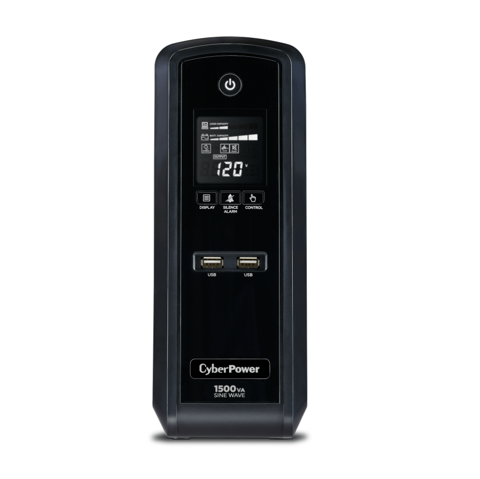 CyberPower 1500VA/900W 10 Outlets Pure Sinewave UPS for Gaming and Content Creators - New Battery Certified Refurbished