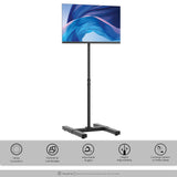 CTA Digital Height-Adjustable Floor Stand for 13-In. to 42-In. Displays