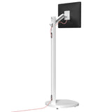 CTA Digital Mobile Rolling Spring-Adjustable Floor Stand for Displays up to 22 Lbs.