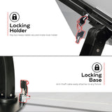 CTA Digital Universal Dual Security Kiosk for 7-In. to 13-In. Tablets with Locking Holder and Anti-Theft Cable