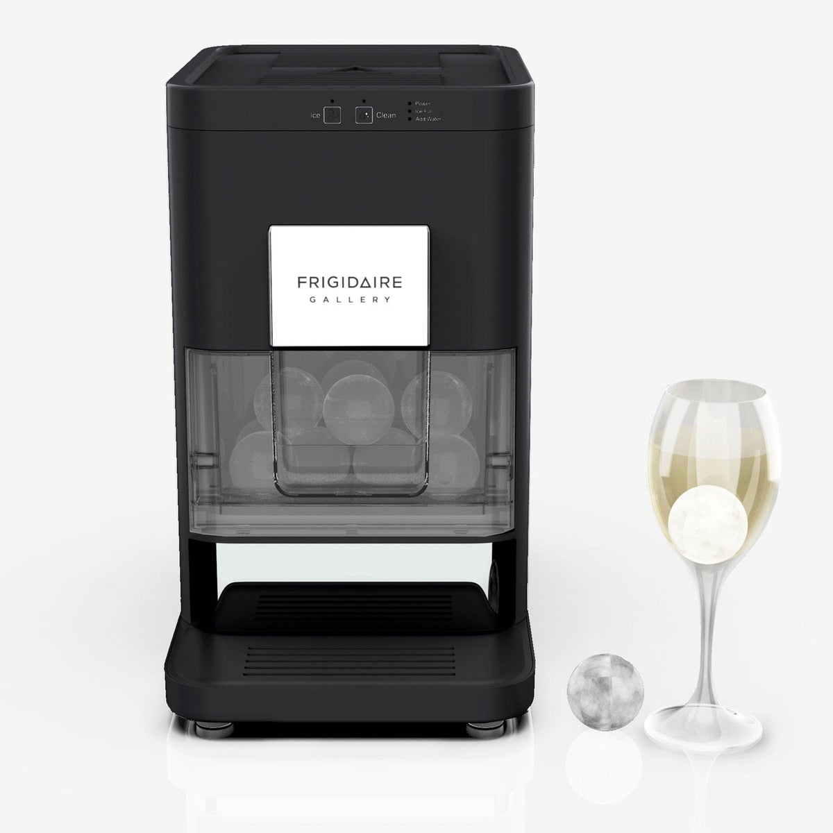 Frigidaire Touch-Control Artisanal Sphere-Shaped Clear Ice Maker, Black