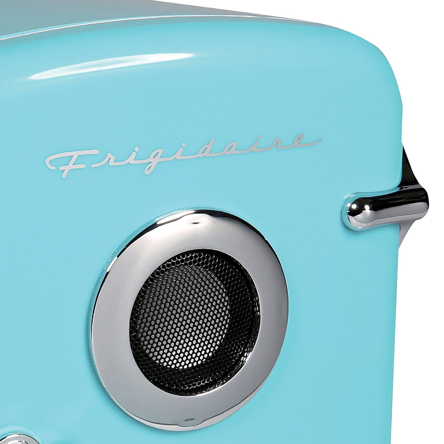 Frigidaire 6-Can Retro Portable Beverage Refrigerator with Bluetooth Speaker, Blue