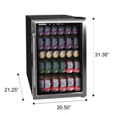 Frigidaire 4.4-Cu-Ft. 126-Can Stainless Steel Door Beverage Center Compact Refrigerator