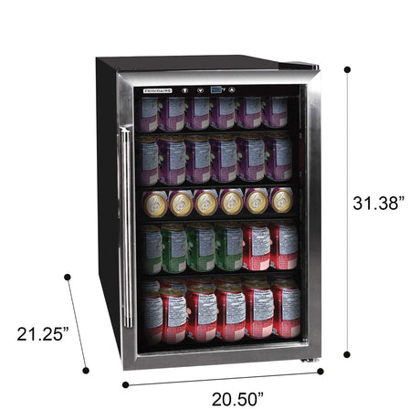 Frigidaire 4.4-Cu-Ft. 126-Can Stainless Steel Door Beverage Center Compact Refrigerator