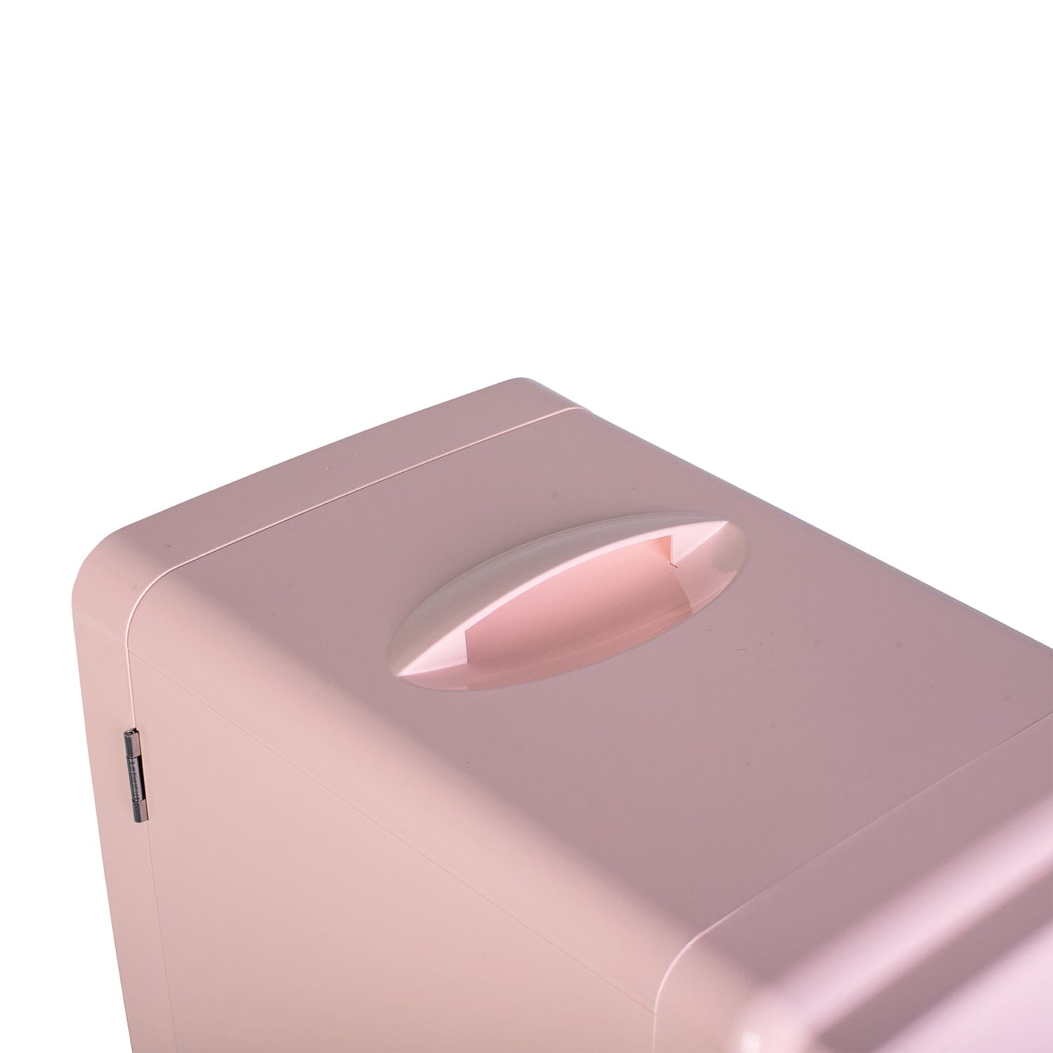 Frigidaire 6.5-Liter 9-Can Mini Portable Personal Fridge with Lighted Mirror Door, Pink