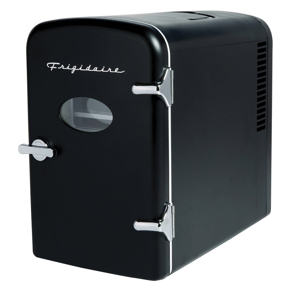 Frigidaire 9-Can 48-Watt Portable Retro Mini Refrigerator, Black