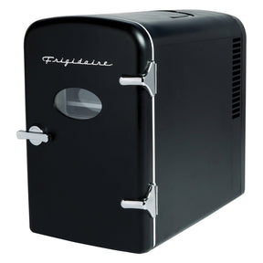 Frigidaire 9-Can 48-Watt Portable Retro Mini Refrigerator, Black