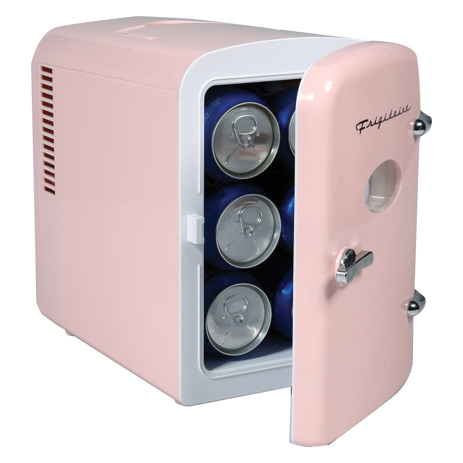Frigidaire 9-Can 48-Watt Portable Retro Mini Refrigerator, Pink