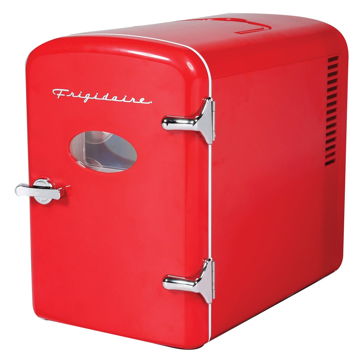 Frigidaire 9-Can 48-Watt Portable Retro Mini Refrigerator, Red