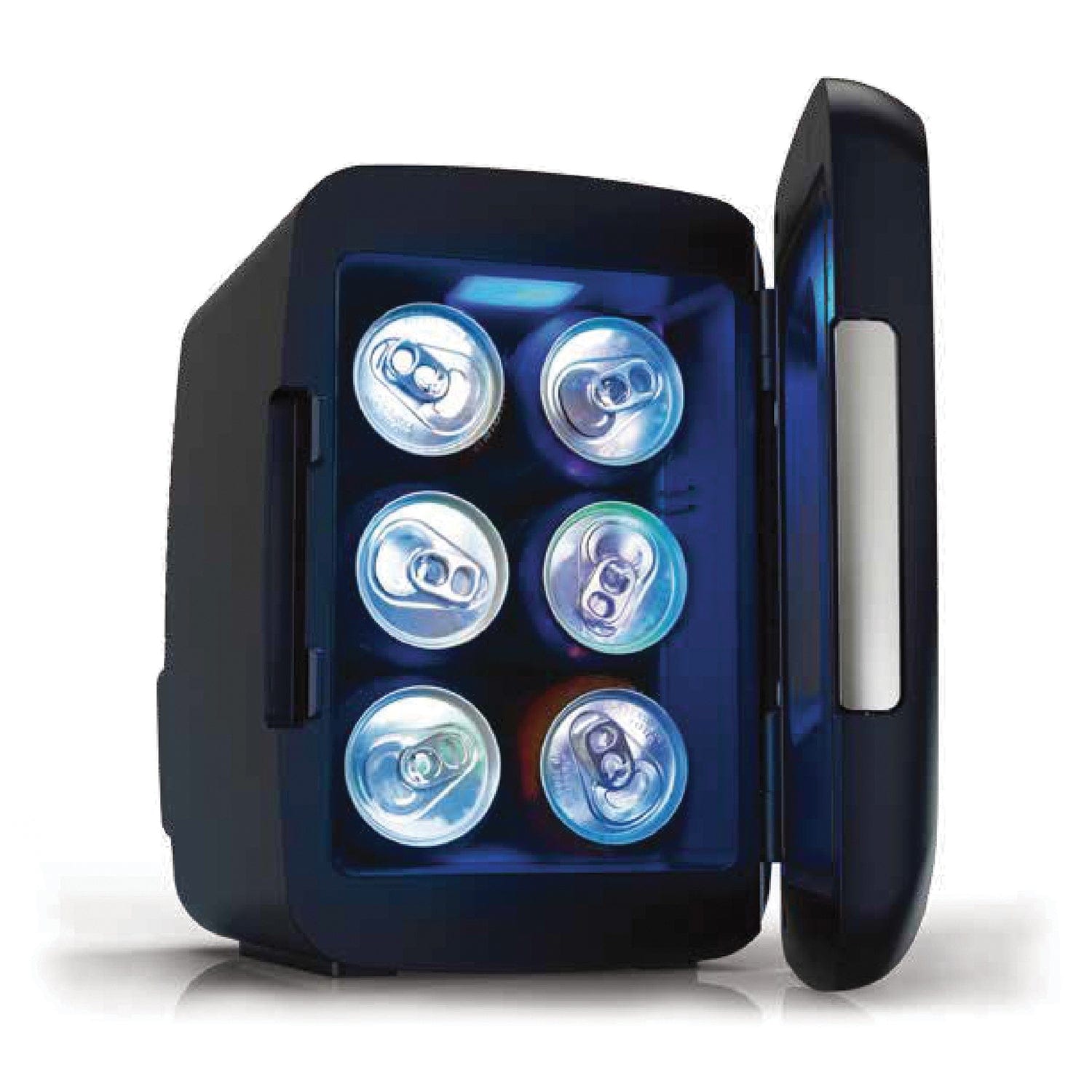 Frigidaire 6-Can Retro Gaming Light-up Portable Beverage Mini Fridge, EFMIS179, Stealth