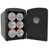 Frigidaire 9-Can Mini Fridge Cooler, Crocodile Door, Black