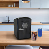 Frigidaire 9-Can Mini Fridge Cooler, Crocodile Door, Black