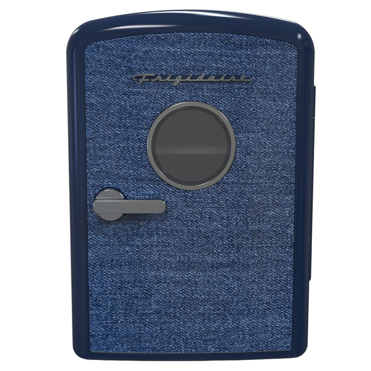 Frigidaire 9-Can Mini Fridge Cooler, Denim Door, Indigo Denim