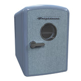 Frigidaire 9-Can Mini Fridge Cooler, Denim Door, Blue