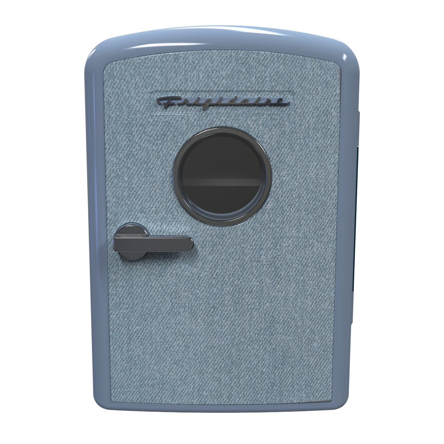 Frigidaire 9-Can Mini Fridge Cooler, Denim Door, Blue