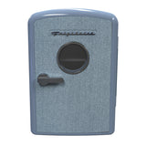 Frigidaire 9-Can Mini Fridge Cooler, Denim Door, Blue