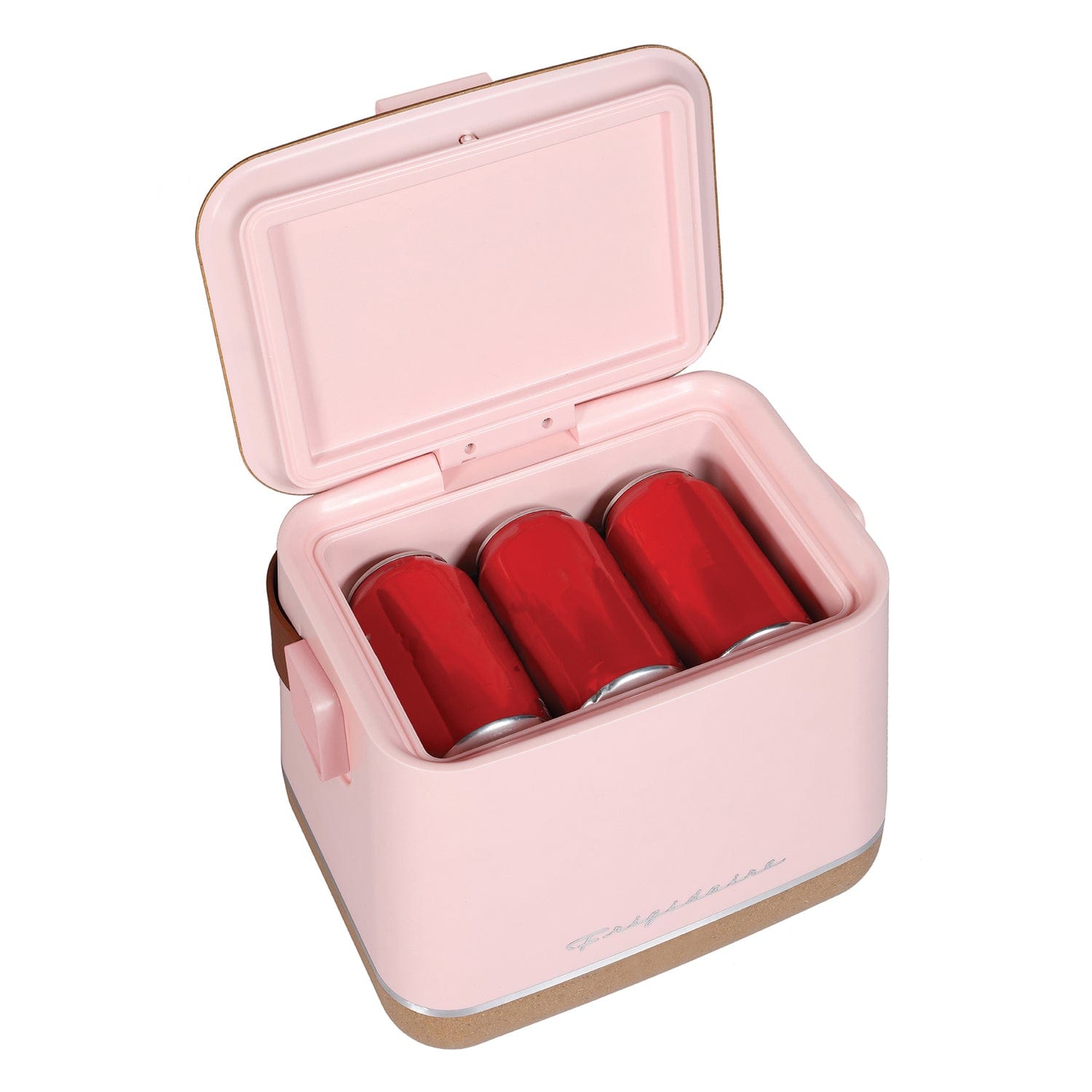 Frigidaire Top-Opening 6-Can Beverage Insulated Fridge/Cooler, Cork, Pink