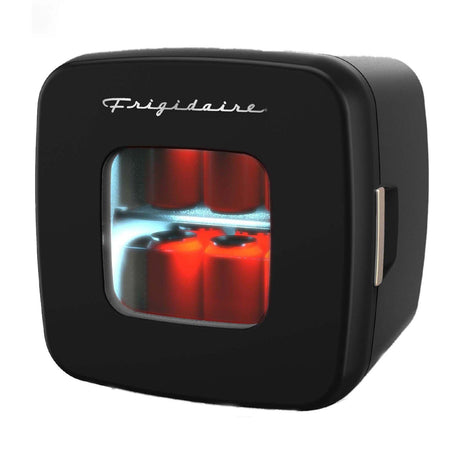 Frigidaire 12-Can Retro Personal Mini Fridge, Black