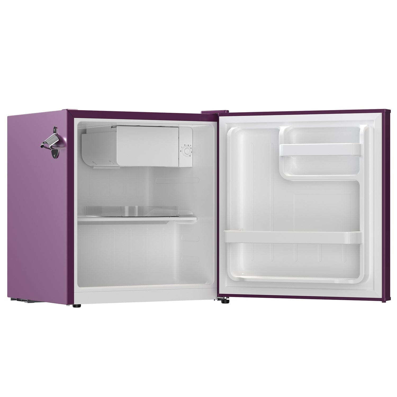 Frigidaire 1.6-Cu. Ft. Retro Compact Bar Refrigerator, Side Bottle Opener, Plum