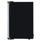 Frigidaire 2.5-Cu.-Ft. 65-Watt Compact Retro Platinum Stainless Steel Refrigerator