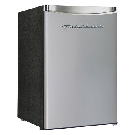 Frigidaire 2.5-Cu.-Ft. 65-Watt Compact Retro Platinum Stainless Steel Refrigerator