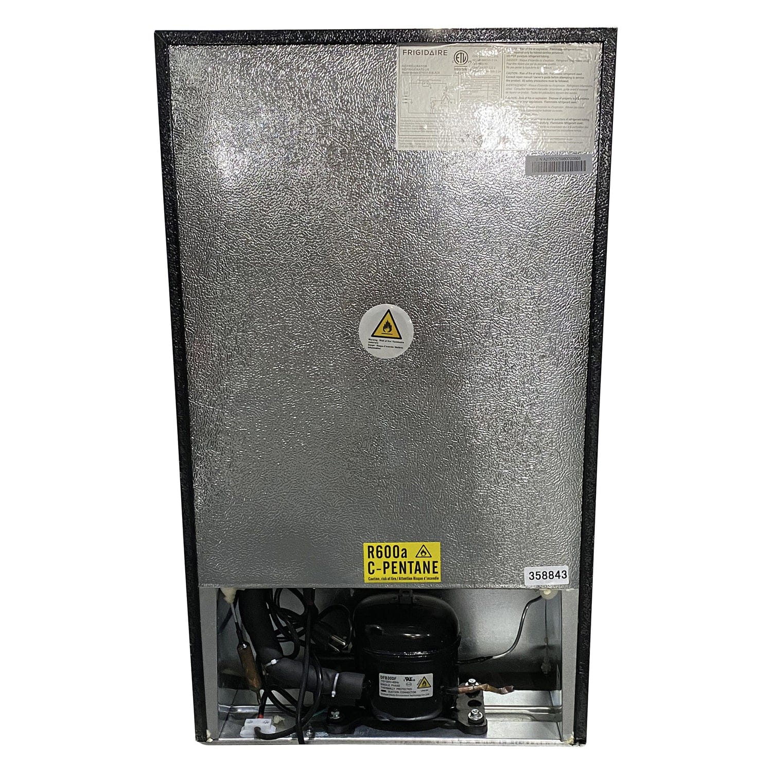 Frigidaire 3.2-Cu.-Ft. 65-Watt Eraser-Board Door Retro Compact Fridge, Black