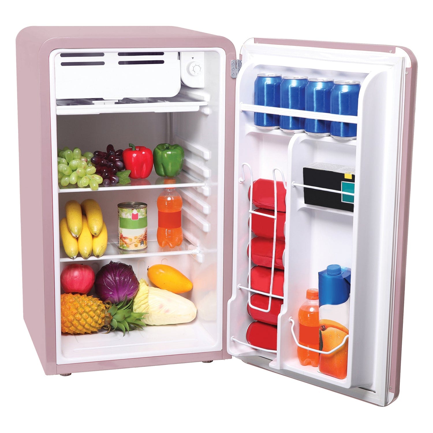 Frigidaire 3.2-Cu.-Ft. 60-Watt Retro Compact Refrigerator, Pink