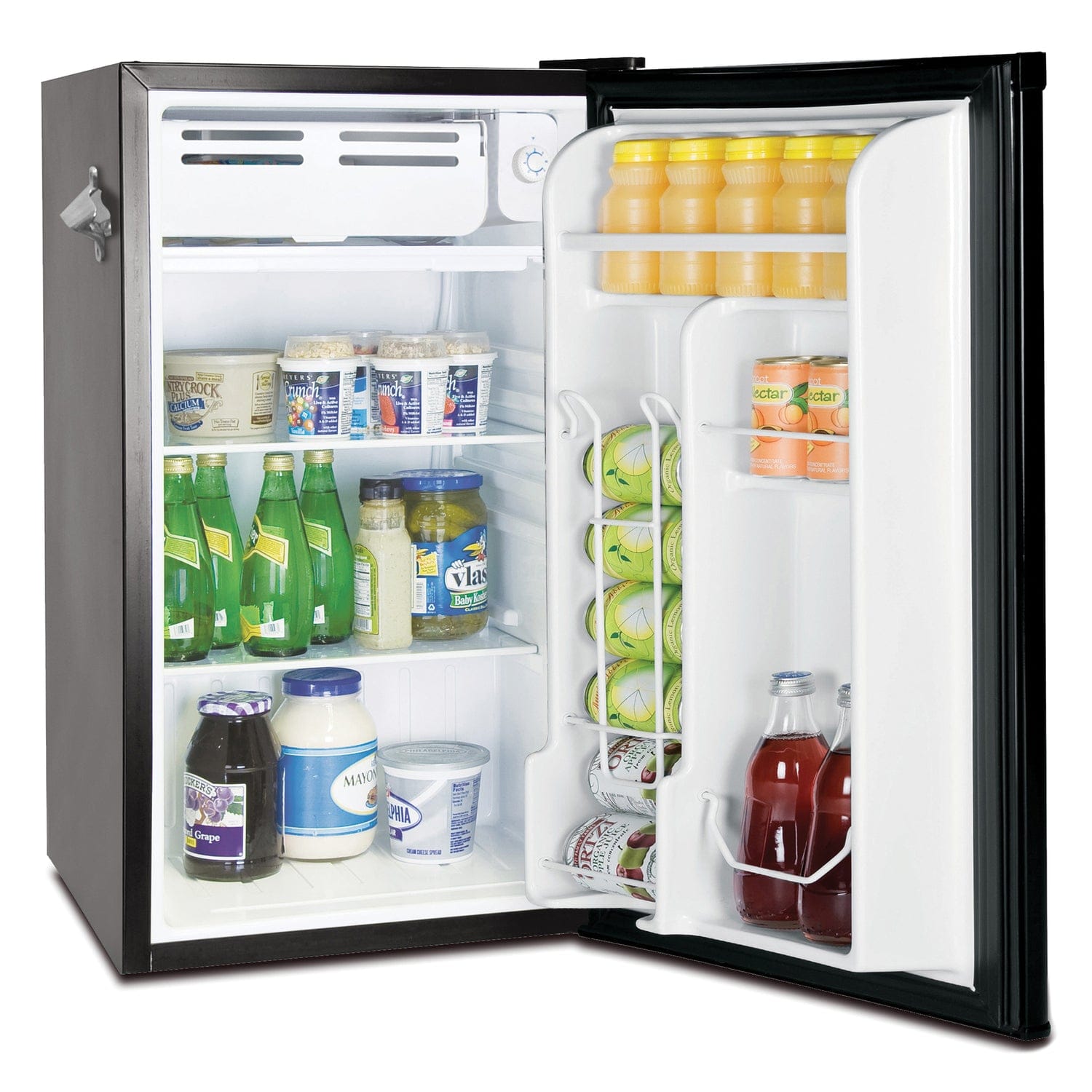 Frigidaire 3.2-Cu.-Ft. 65-Watt Retro Bar Fridge with Side Bottle Opener, Black