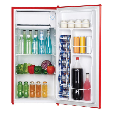 Frigidaire 3.2-Cu.-Ft. 65-Watt Retro Bar Fridge with Side Bottle Opener, Red