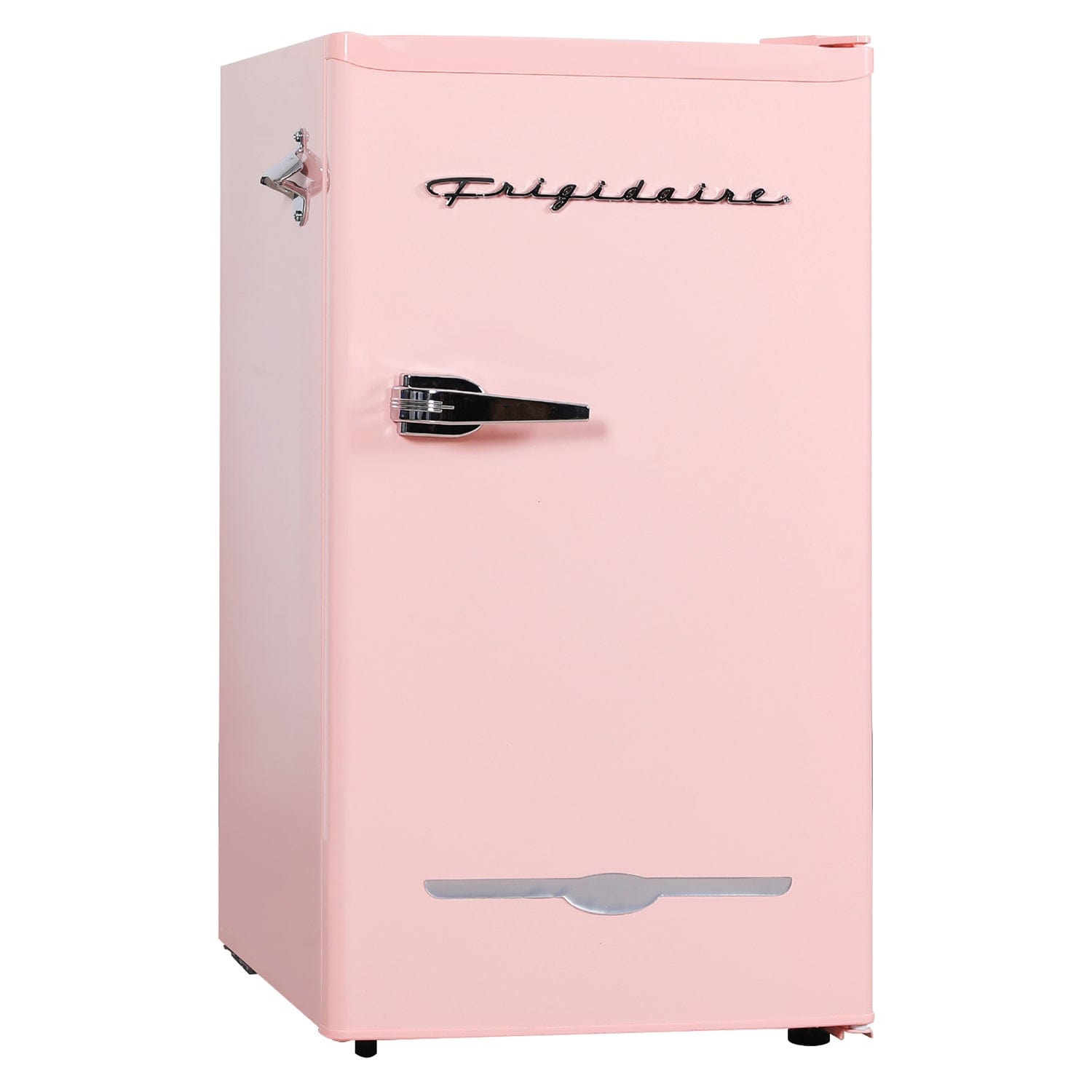 Frigidaire 3.2-Cu.-Ft. 65-Watt Retro Bar Fridge with Side Bottle Opener, Pink