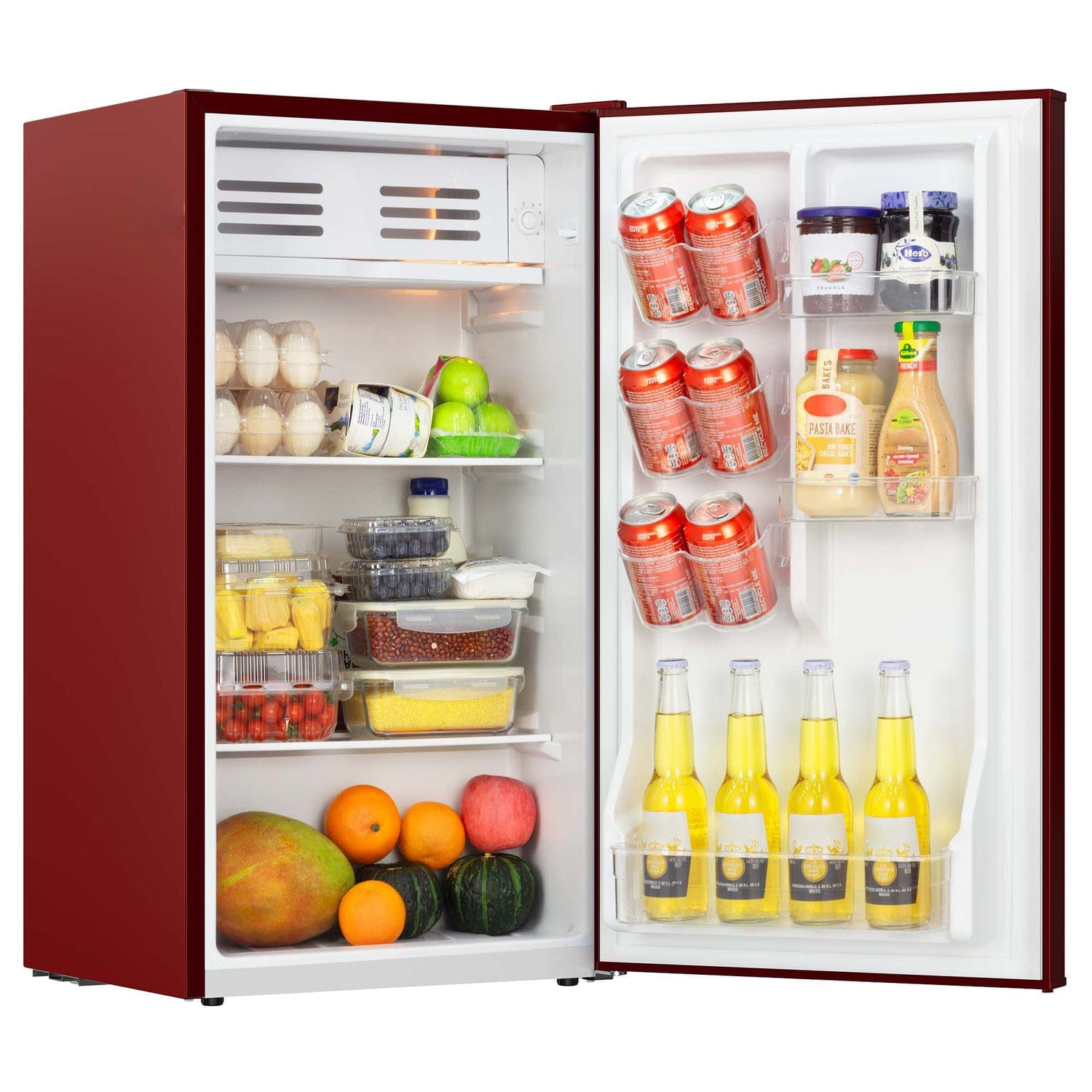 Frigidaire 3.2-Cu. Ft. Retro Bar Refrigerator, Side Bottle Opener, Merlot