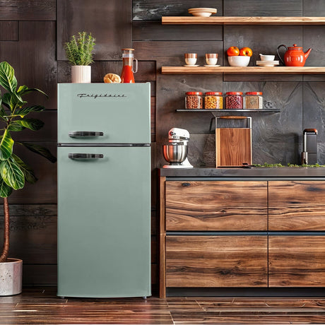 Frigidaire 7.5-Cu. Ft. 2-Door Retro Mini Fridge with Top Freezer