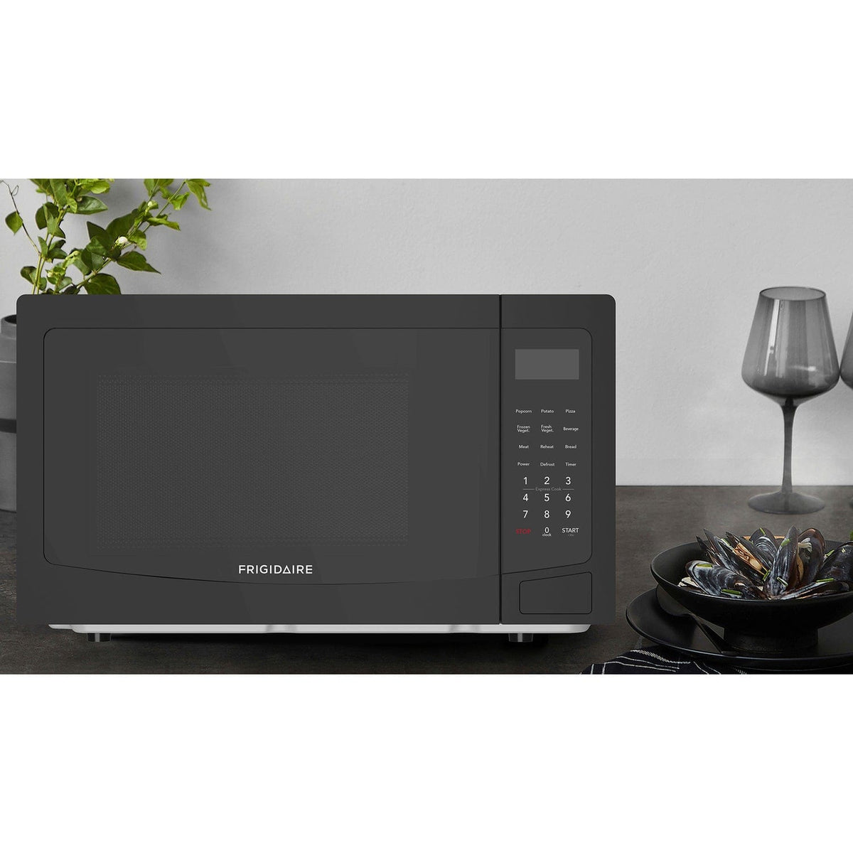 Frigidaire 1.1-Cu. Ft. 1100-Watt Microwave Oven, Black