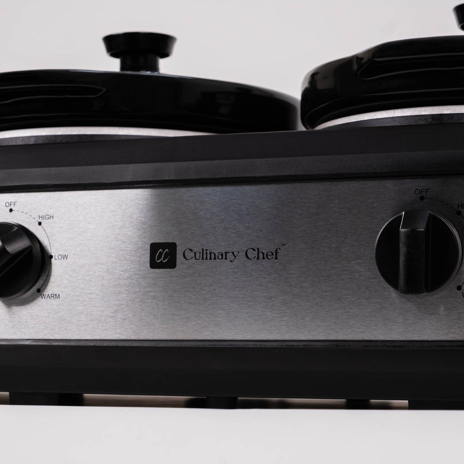 Culinary Chef 420-Watt Triple Slow Cooker and Buffet Server with Three 2.5-Quart Ceramic Pots